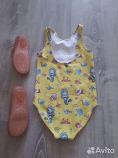 Купальник для девочки, сабо Котофей