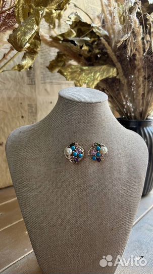 Серьги с камнями