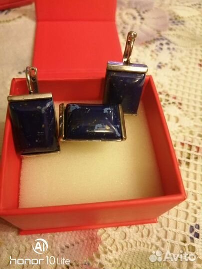 Набор мельхиор Лазурит