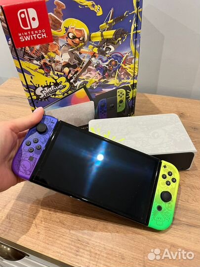 Nintendo switch oled splatoon 3 новая чипованная