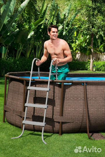 Лестница для каркасного бассейна 107 см