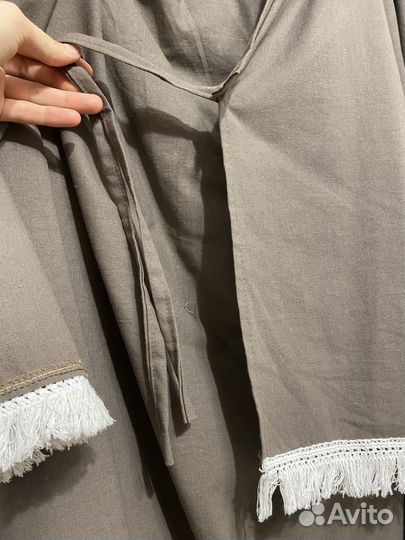 Льняной костюм женский