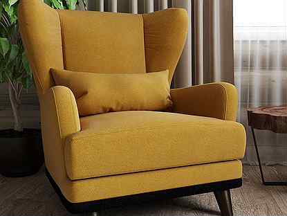 Кресло Оскар мягкое каминное IKEA Мебель икеа