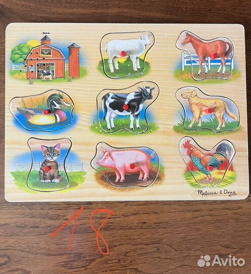 Пазлы Peppa pig, melissa&doug, pino и пр