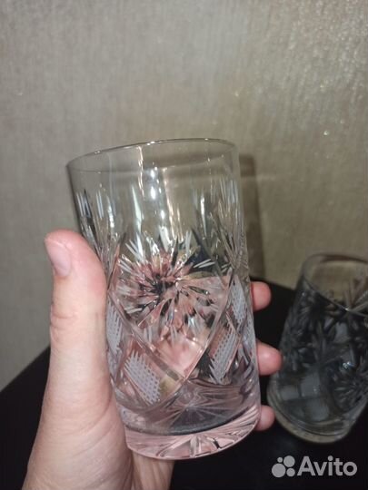 Хрустальные рюмки, хрустальные бокалы новые