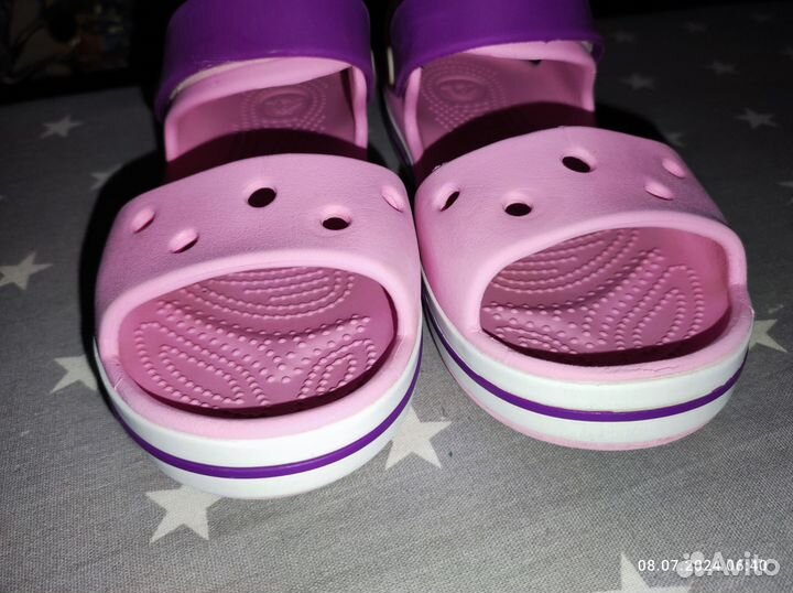 Сандали crocs j1 для девочки розовые