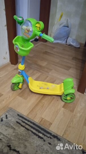 Самокат детский трехколесный бу