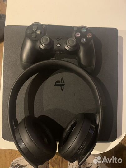 Sony playstation 4 slim,наушники playstation gold