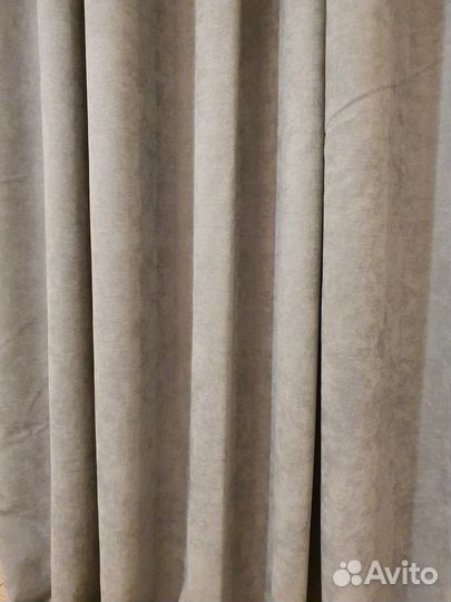 Шторы канвас серые новые комплект