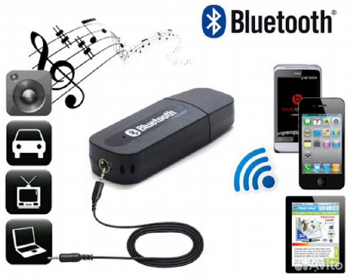 Bluetooth aux адаптер ресивер