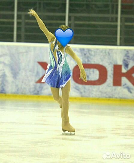 Платье для фигурного катания рост 140 см
