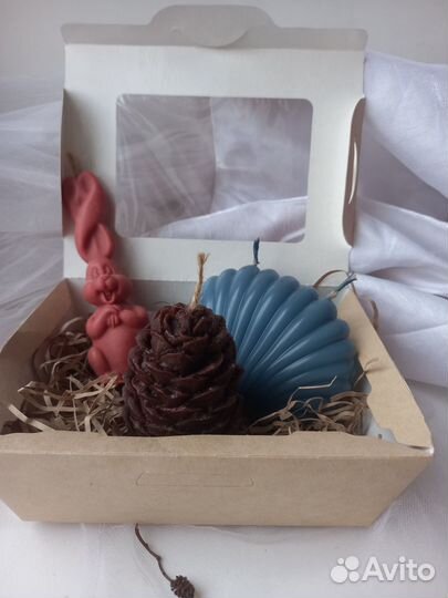 Свеча восковая зайчик