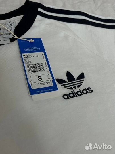 Футболка Adidas Adicolor 3-Stripes, белый