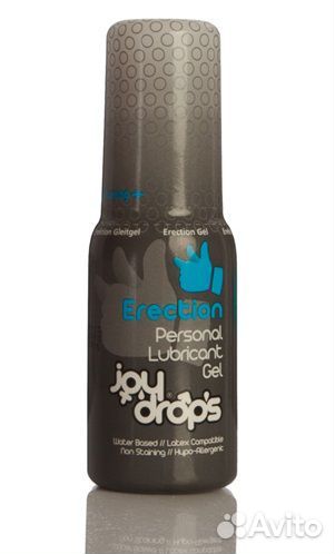Возбуждающая мужская смазка JoyDrops Erection - 50 мл