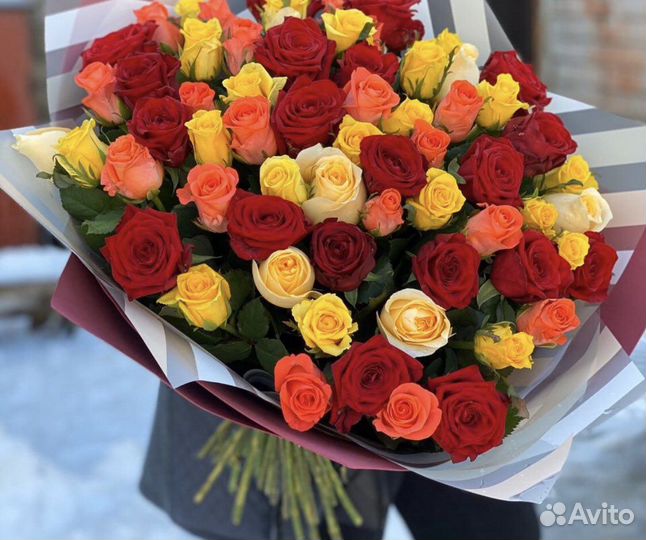 Розы микс 25 31 51 77 101 с доставкой