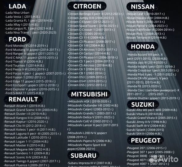 Противотуманные фары LED Renault Megan 2