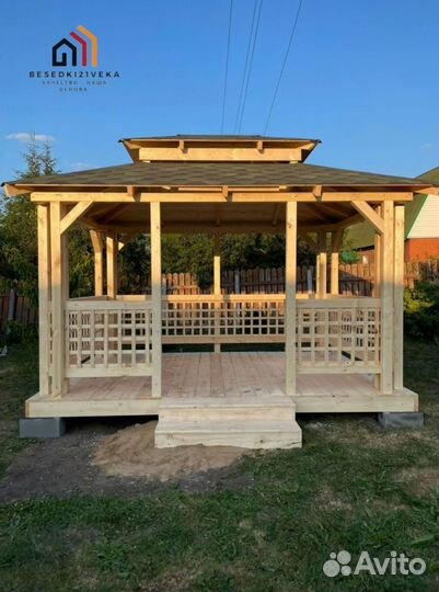 Беседка садовая под ключ