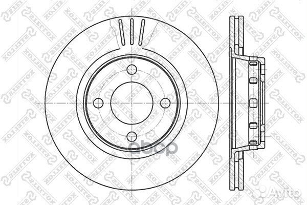 6020-4740V-SX диск тормозной передний Audi 80
