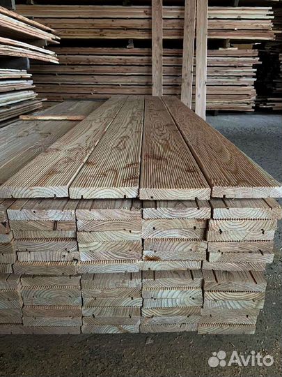 Шлифованные доски лиственницы 50x130 мм, идеальное
