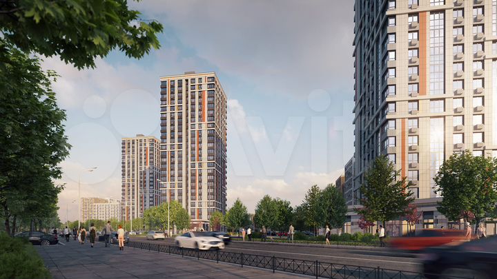 2-к. квартира, 66,3 м², 2/15 эт.