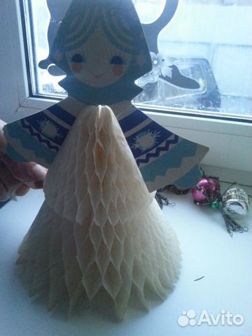 Бумажная снегурочка