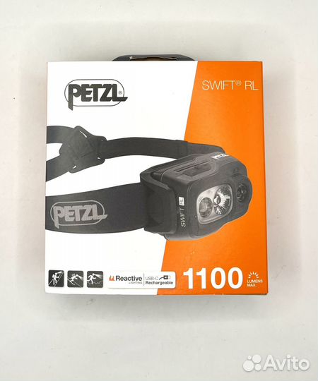 Красный Фонарь налобный Petzl swift RL 1100 lumen