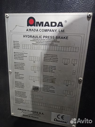 Листогибочный пресс Amada HFT8025