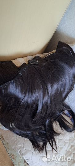 Искусственные пряди волос на заколках новые