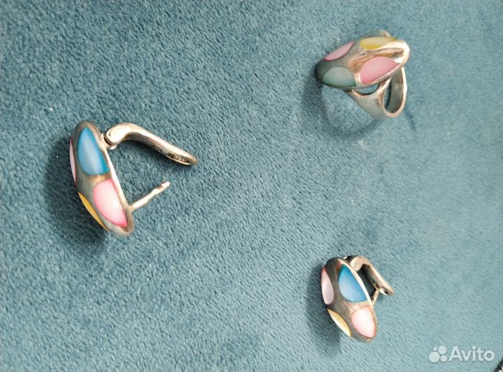 Комплект украшений серебро