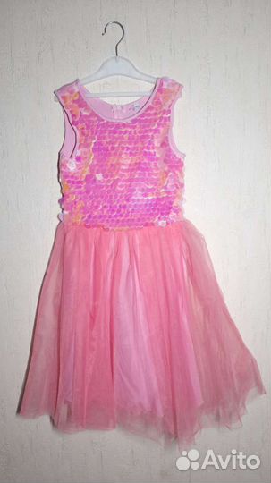 Платье детское розовое