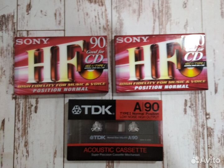 Аудиокассеты Sony, TDK новые