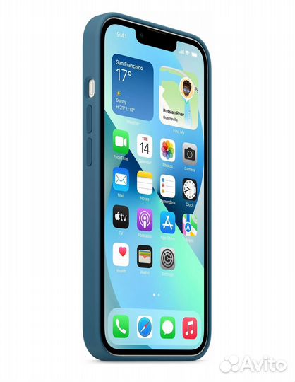 Оригинал Чехол для iPhone 13 mini Полярная Лазурь