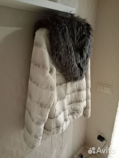 Шуба из стриженного бобра