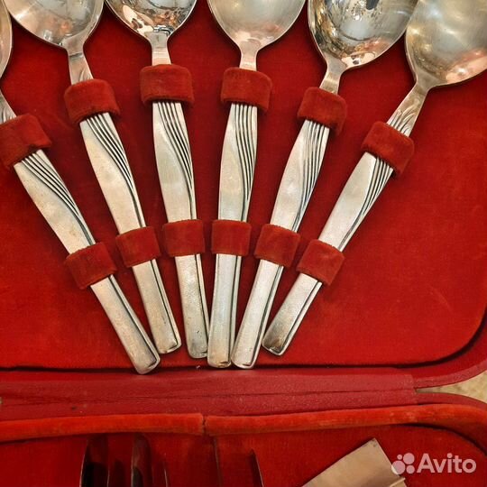 Набор столовых приборов.мельхиор.винтаж.советы