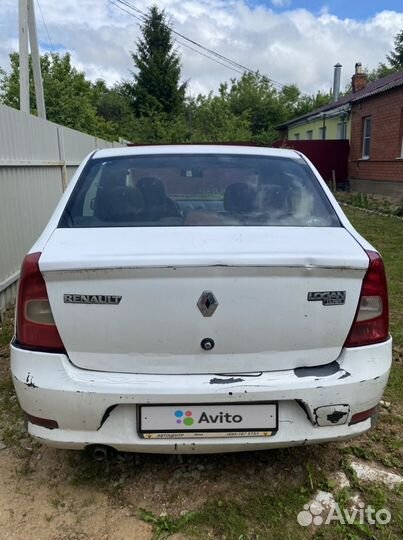 Renault Logan 1.4 МТ, 2010, битый, 150 000 км