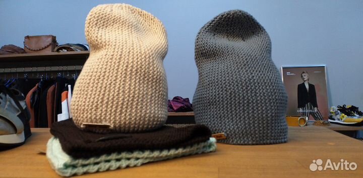 Шапочка hand made 100 мерин. шерсть Италия