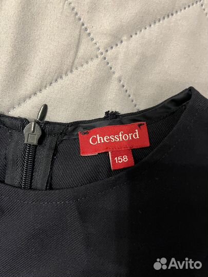 Платье школьное синее