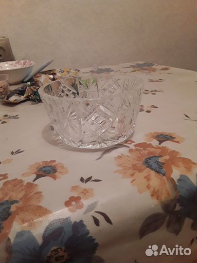 Ваза конфетница хрусталь СССР