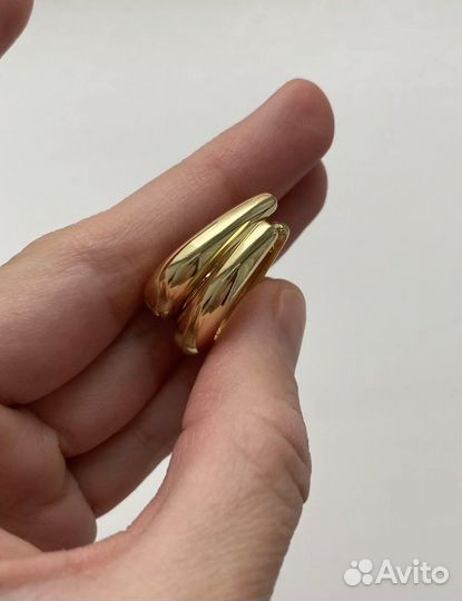 Серьги классические гладкие