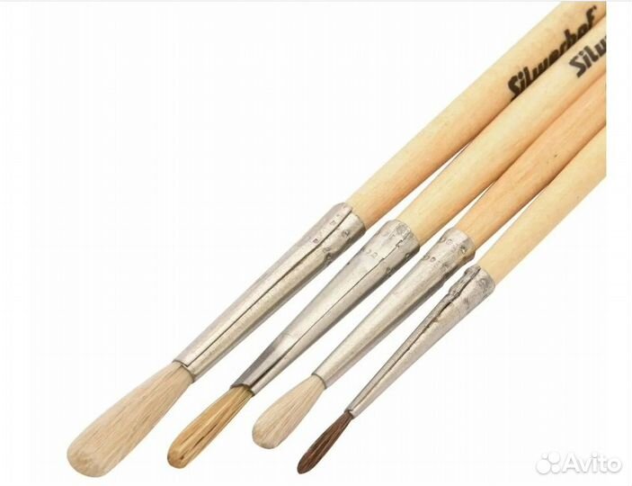 Набор кистей Silwerhof Народная 4 шт