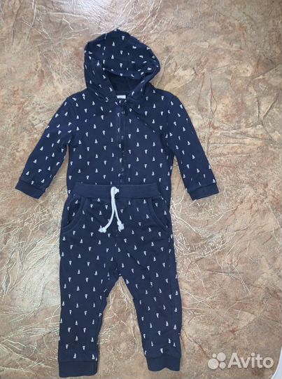 Детский костюм (штаны + кофта с капюшоном)