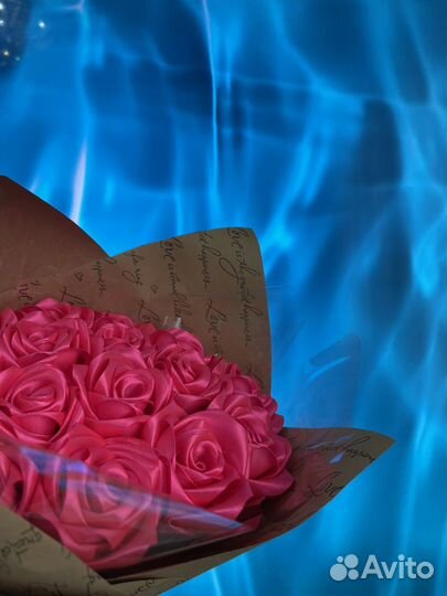 Букет из атласных лент