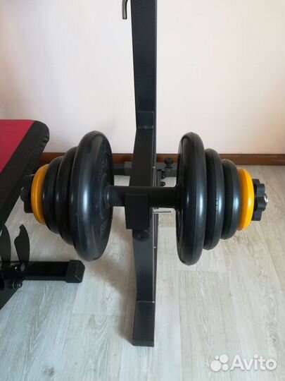 Гантели по 21 кг с блинами 0,5 кг