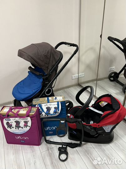 Коляска chicco 3 в 1