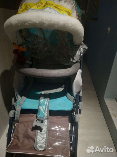 Детские санки коляска ника