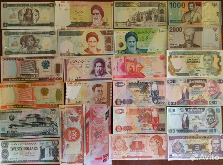 100 банкнот стран мира коллекция
