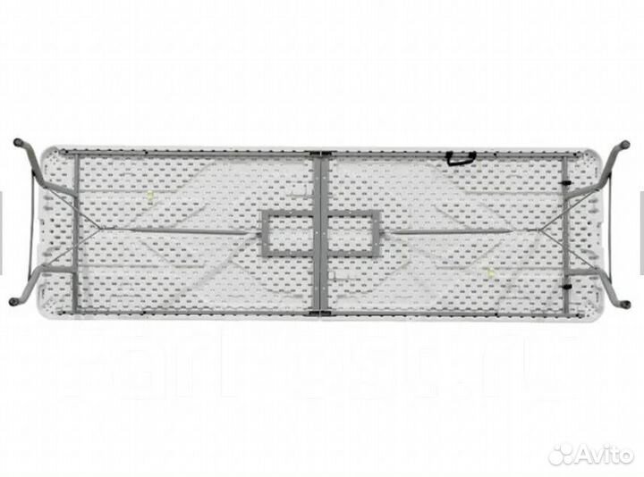 Стол туристический пластиковый складной, 244х76х74