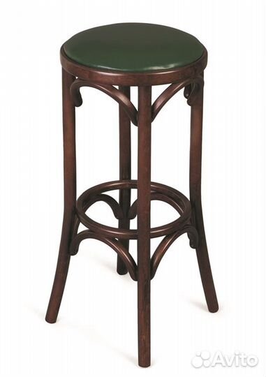 Табурет барный 750 Венский мягкий тем тон, зелен