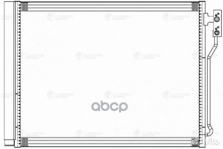 Конденсер BMW F10 2.0 A/T 11- lrac 2626 luzar