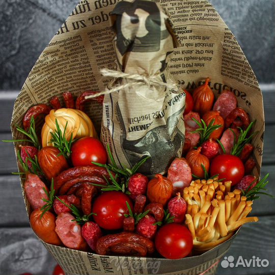 Съедобный мужской букет «Хит плюс» подарок другу